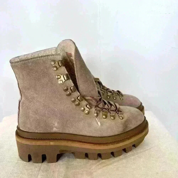 NWOT AllSaints Wanda Sherling Boots - Picture 5 of 7